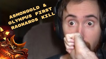 Asmongold & Olympus FIRST Ragnaros KILL in Classic WoW!
