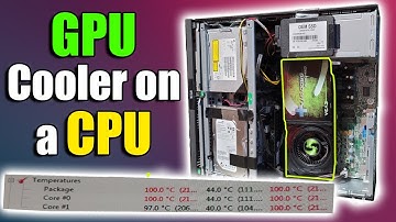 I Tried Putting GPU Coolers On a CPU... (And Nearly Fried An i3)