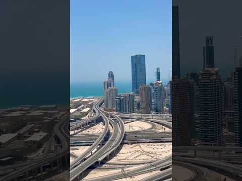 Dubai Marina -Jebel Ali Skyline #jumeirah #travel #visitdubai #dubai  #dubaimarina