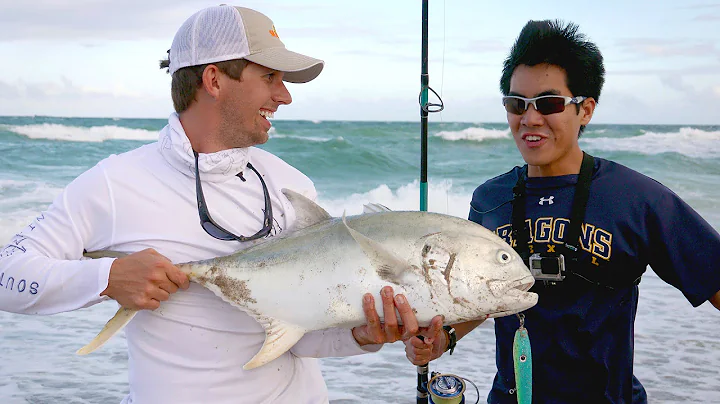 Epic Surf Fishing Bite ft. 1Rod1ReelFishing - 4K