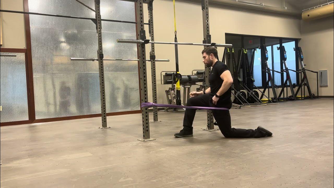 Band Hip Flexor Distraction Stretch YouTube