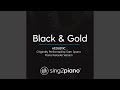 Black & Gold (Acoustic) (Originally Performed By Sam Sparro)