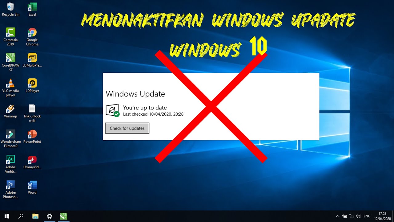 Cara Mematikan (Non Aktifkan) Windows Update Otomatis Windows 10