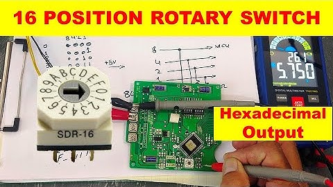 {964} SDR-16,16 position rotary switch with hexadecimal output