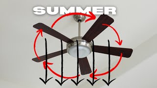 What Direction Should My Ceiling Fan Run in the SUMMER?