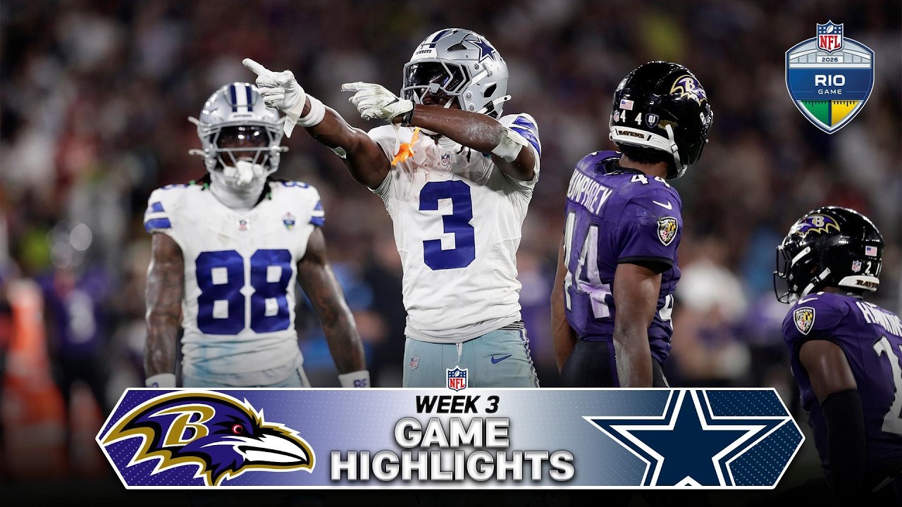 [NFL] 볼티모어 레이븐스 34 : 31 댈러스 카우보이스 경기 결과·하이라이트