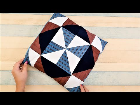 How To Make Cushion Cover From Scrap Fabrics At Home | DIY Pillow