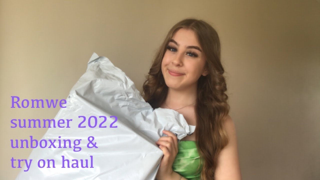 Romwe summer 2022 unboxing and try on haul with discount code