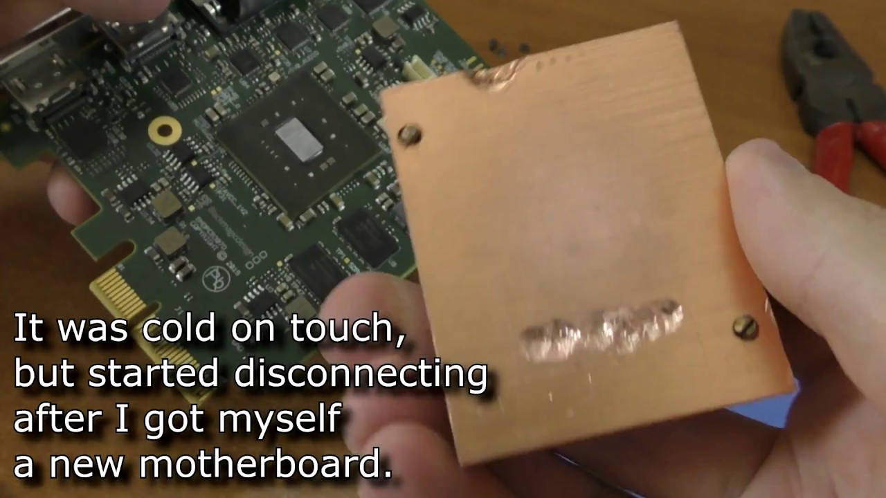 Installing custom raiator heatsink to BlackMagic Design Intensity Pro 4k