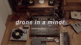 drone in a minor | a composition for four track, turntable, cassette player, synthesis, and tape