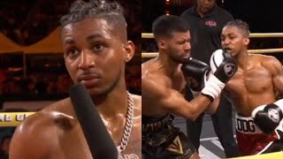 DDG's POST FIGHT INTERVIEW VS NATE WYATT. SAYS HE WANTS TO BOX A RAPPER NEXT. BUT WHO 