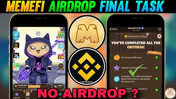 MemeFi Airdrop Final Criteria?| Memefi airdrop Sui Wallet Connect | memefi update| #cryptokingharsh