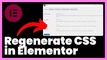 How to Regenerate CSS in Elementor