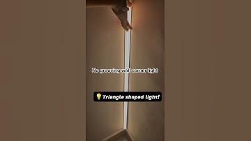 NO Grooving! Easy installation! Light up your corner! #smarthome #ledinstallation #diylight #lamp