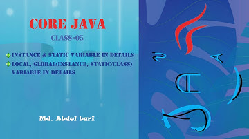 Core Java- Bangla Tutorial(Instance vs Static Variable)- Class 5