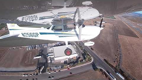 A pilotless Textron Aviation Cessna 172 flies with an automated system made by Reliable Robotics.