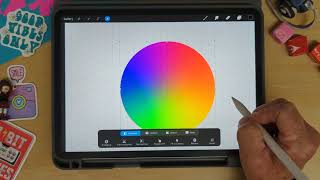 Create a BEYOND BASIC color wheel in procreate