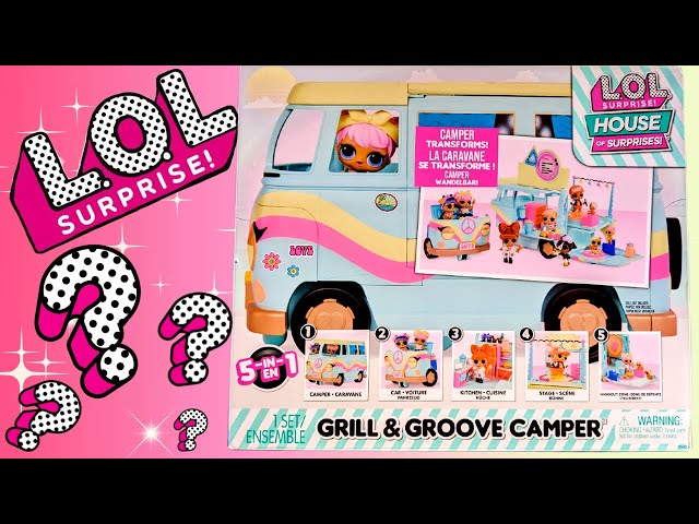 LOL Surprise Grill & Groove Camper Playset - Brand New In Box!!