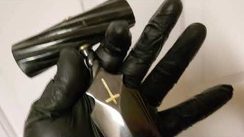 First Look At Custom Push Dagger - Stigmata -  After Blueing