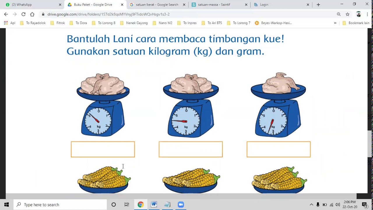 Bantulah Lani Cara Membaca Timbangan Kue Gunakan Satuan  