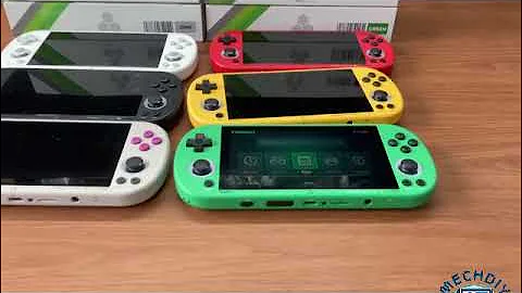 Six different colors of the Trimii Smart Pro S#mechdiy #trimui #trimuismartpros