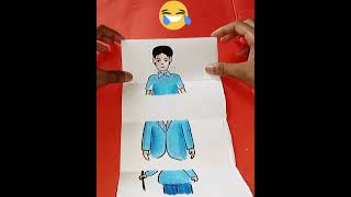 Paper folding drawing step by step🙏/Oil Pastel Simple Drawing 🥳/#shorts #viral #art screenshot 2