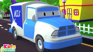 Milk Van, Formation And Uses, Car Cartoon Videos for Children by Kids Channel