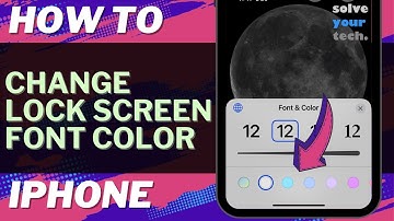 iOS 17: How to Change Lock Screen Font Color on iPhone