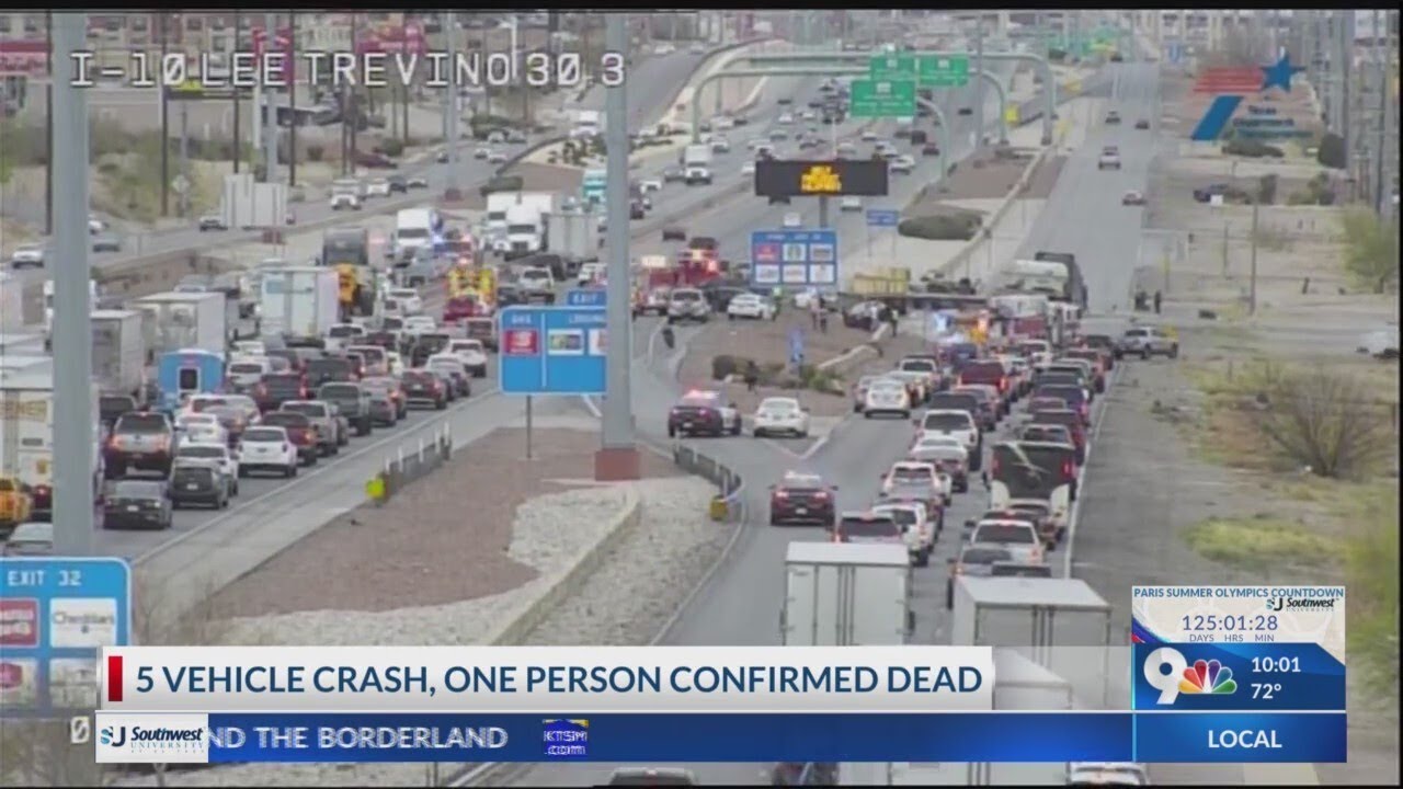 1 person killed in multi-vehicle crash in East El Paso - YouTube