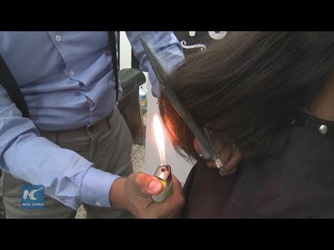 Lighters used to revitalize Peru hair cutting technique