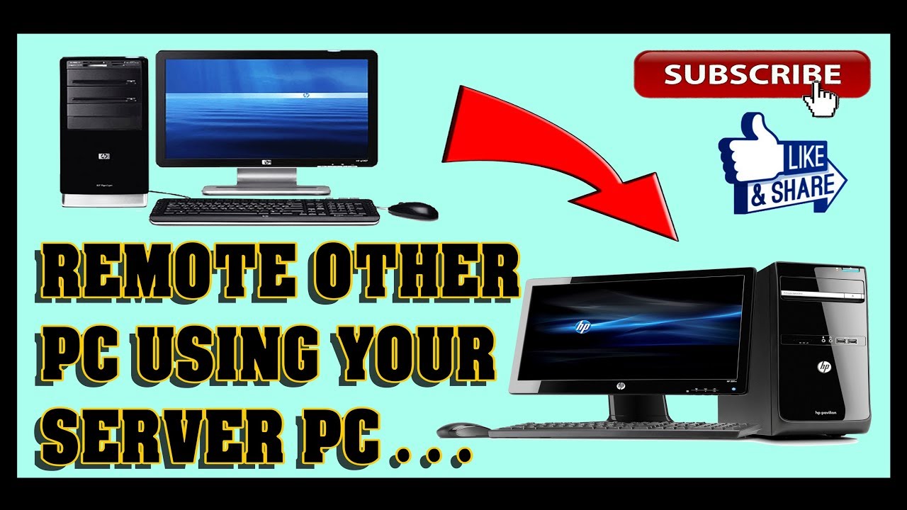 Remote your other PC using your Server PC.