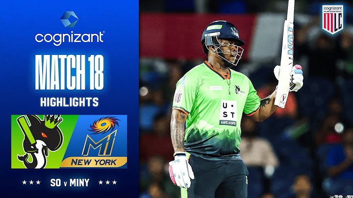Cognizant Major League Cricket 2025 Match Highlights | Seattle Orcas vs MI New York