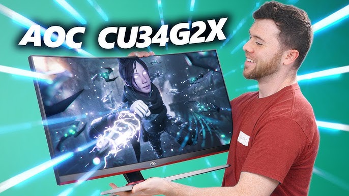 In love with this new 34! - AOC CU34G2X ULTRA WIDE GAMING MONITOR - YouTube