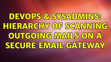DevOps & SysAdmins: Hierarchy of Scanning Outgoing Mails on a Secure Email Gateway