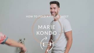 How to fold a fitted sheet — The Marie Kondo Method