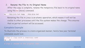 How to Use the Linux cp Command for Temporary File Naming During File Copying