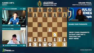 Magnus Carlsen vs Alireza Firouzja | Grand Finale – Game 2 | Julius Baer Generation Cup