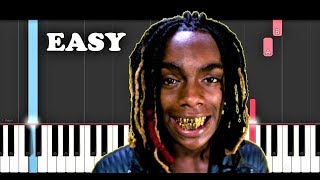 Ynw Melly Murder On My Mind Easy Piano Tutorial Youtube - murder on my mind roblox piano sheet music