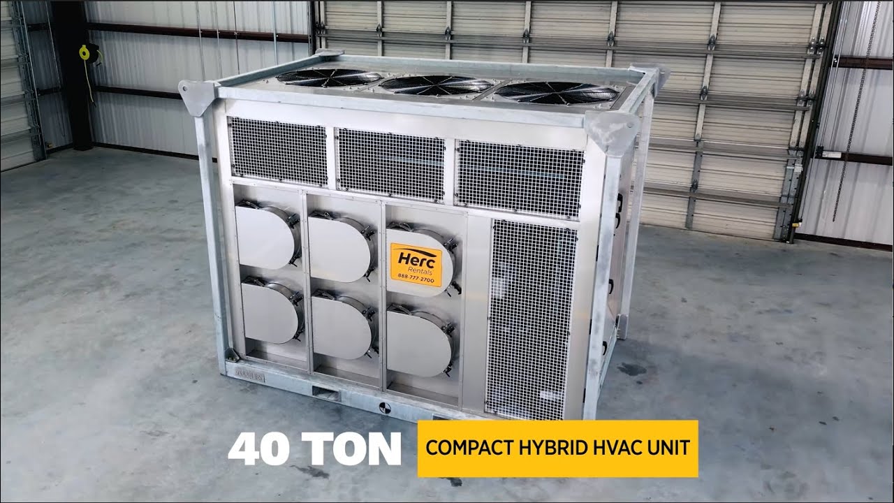 40 Ton Hybrid HVAC Unit from CAPS - Climate Control by Herc Rentals ... - Luxury Manufacturing Space Rentals With Climate Control