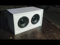 how to make mini DJ bass 2 inch speaker complete box at home make a simple method on sunboard 5mm