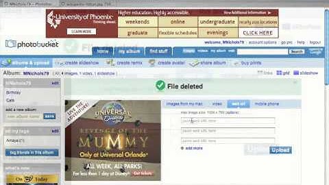Photobucket Tutorial: Adding Web URLs