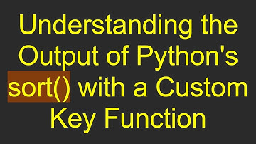 Understanding the Output of Python