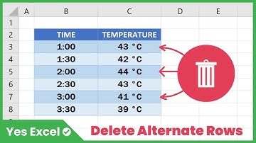 Delete Alternate Rows in Excel | Delete Every Other Row