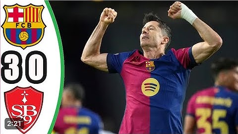 ملخص مباراة برشلونة وبريست 3-0 ملخص مباراة برشلونة امس  اهداف مباراة برشلونة امس اهداف برشلونة امس