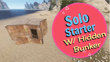 Rust Solo Starter Base With Hidden Suicide Bunker