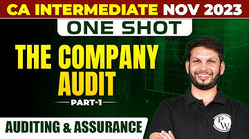 The Company Audit | Auditing and Assurance | CA Inter Nov 2023 | One Shot | Ankit Mundra