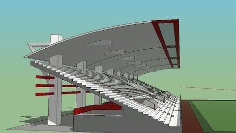 Google SketchUp - How to build a football Stadium - Part 1