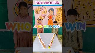 Paper cup activity/teacher creation for kids #viral #education #youtubeshorts #shorts #subscribe