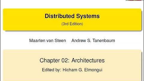 [DistrSys] - Ch2 - Architectures
