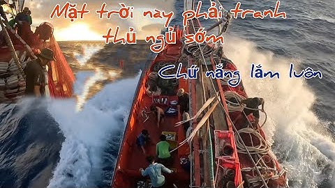 Kéo lưới lúc mặt trời binh minh cảm giác nắng trót mồ hôi | Đánh cá 2024 - T33 | Sóng biển Hứa Đông